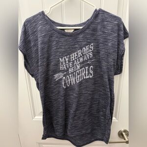 Ariat Heathered Navy Cowgirl Tee